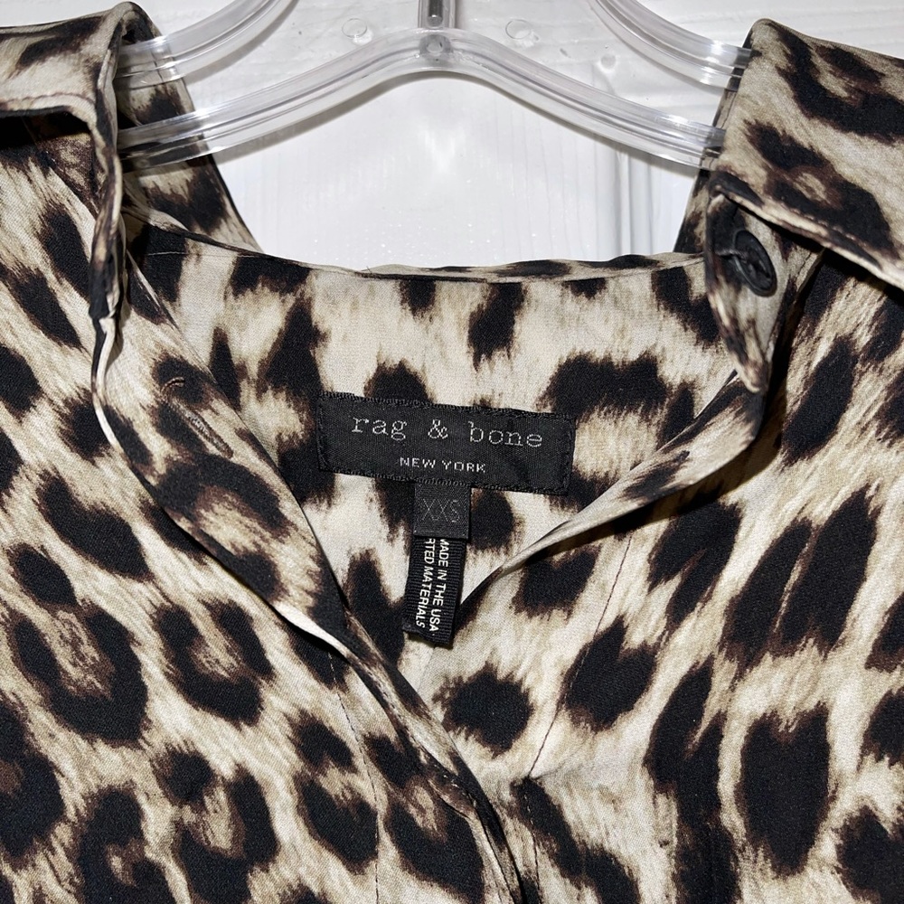 New Rag & Bone Leopard Print Blouse - image 2